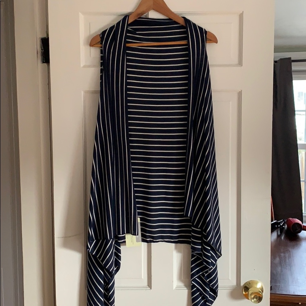 Paper Store navy/white stripe tunic